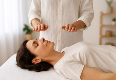 Reiki energy illustration